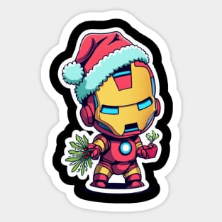 Christmas Gift Super Hero Cartoon Iron Man Baby Sticker